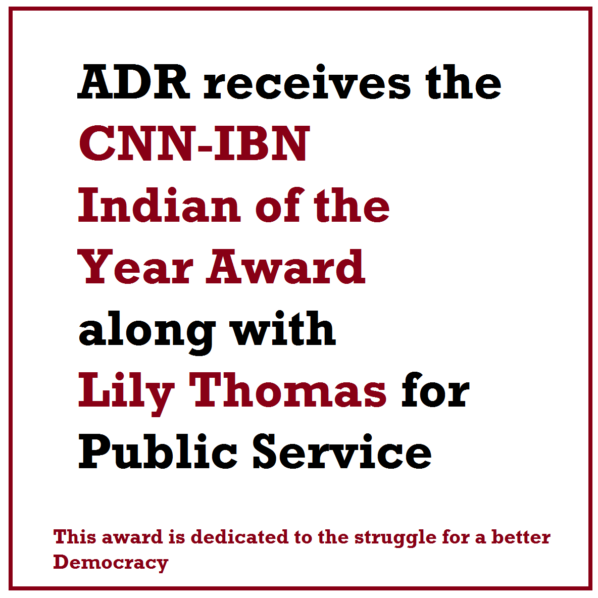 CNN IBN Indian of the Year